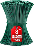 Zip Ties 8 inch, 1000 Pack Green Zip Ties, Wire Ties by HAVEMETD