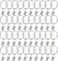 40 Pack Curtain Rings with Clips, Window Clip Rings Curtain Hooks Hangers Clip by Azmoncy