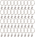40 Pack Curtain Rings with Clips, Window Clip Rings Curtain Hooks Hangers Clip by Azmoncy