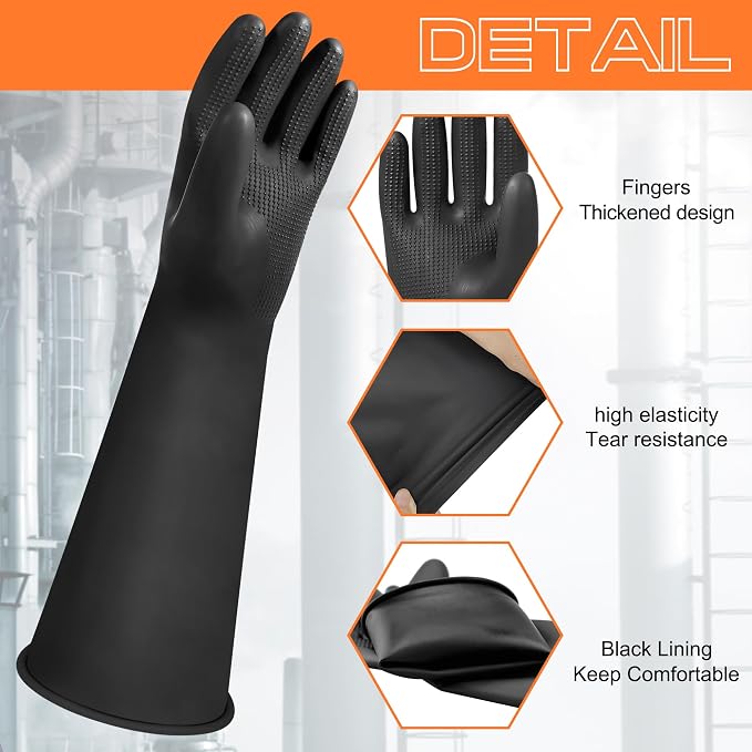 16" Chemical Resistant Gloves, Dishwashing - Image 3