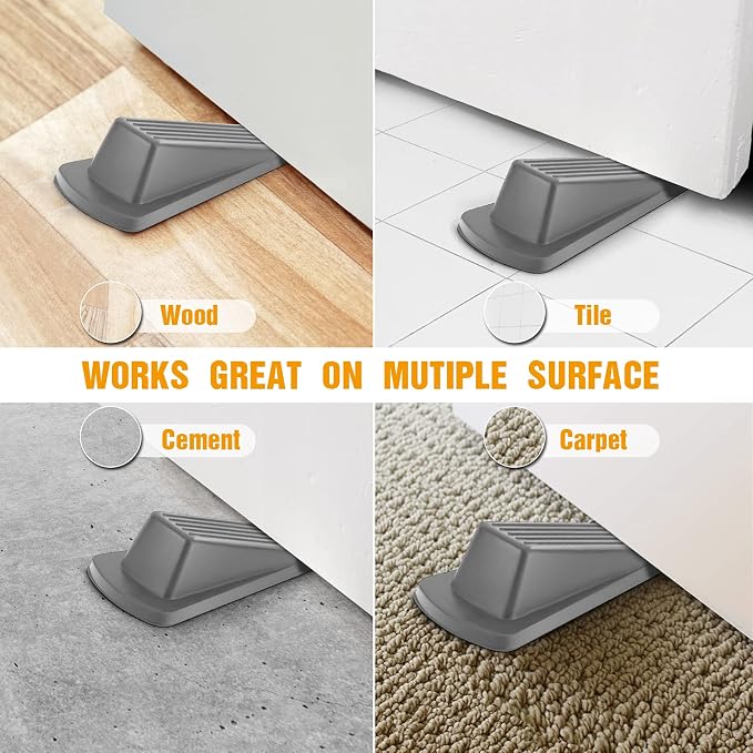 Crosize 5 Pack Door Stoppers for Bottom of Door, Rubber Door Stops | Premium - Image 5