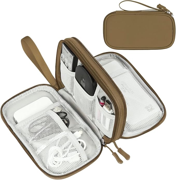 FYY Electronic Organizer, Travel Tech Pouch Bag, Waterproof, Double Layers by FYY