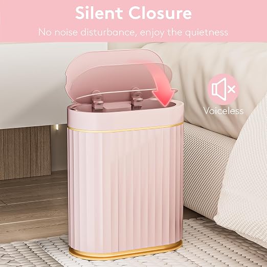 ELPHECO Sensor Trash Can with Lid, 2 Gallon, Bathroom Trash Bin, Waterproof - Image 3