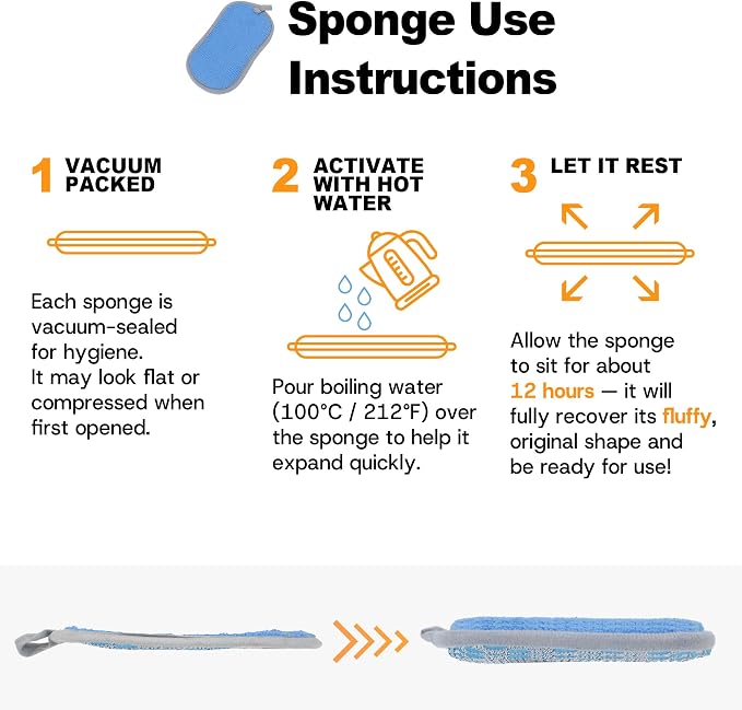 Multi-Purpose Dish Sponge, Dual-Sided Non Scratch Scrub Sponges Kitchen | 12 - Image 2