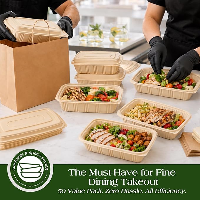 100 Piece Meal Prep Containers - Image 3