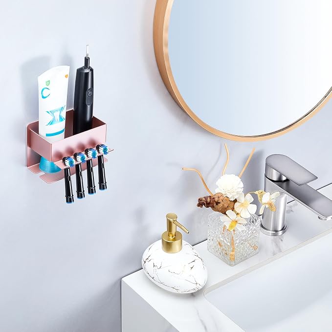 Toothbrush Head Holders, Electric Tooth Brush Head Holder, Adhesive Toothpaste - Image 3