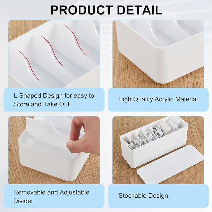 Tatuo 2-Pack Cord Organizer Box - Image 3