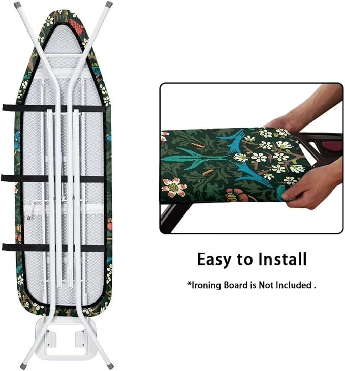 William Morris Blackthorn Pattern Ironing Board Cover 15x54 Ironing Board Cover - Image 5