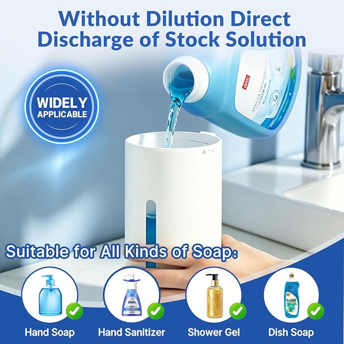 Automatic Liquid Soap Dispenser Touchless, 6-Level Adjustable, USB Rechargeable - Image 2