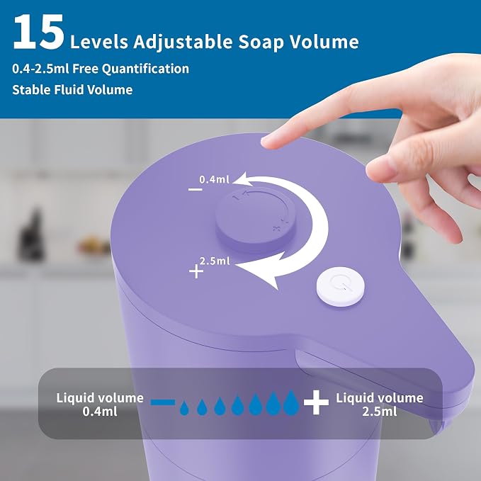 Automatic Soap Dispenser Touchless, Hands-Free, Long Battery Life, Compatible - Image 2