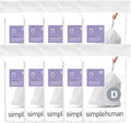 simplehuman Code D 200 Count Custom Fit Liners, Drawstring Kitchen Trash Bags by Unknown