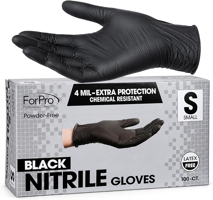 ForPro Disposable Nitrile Gloves, Chemical Resistant, Powder-Free, Latex-Free by ForProProfessionalCollection