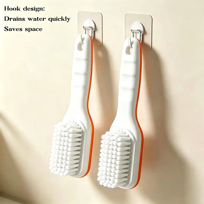 2pc Multi-Purpose Household Cleaning Brush Set, Ergonomic Comfort Grip - Image 4
