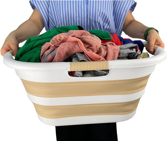 SAMMART 40L Collapsible Plastic Laundry Hamper - Image 6