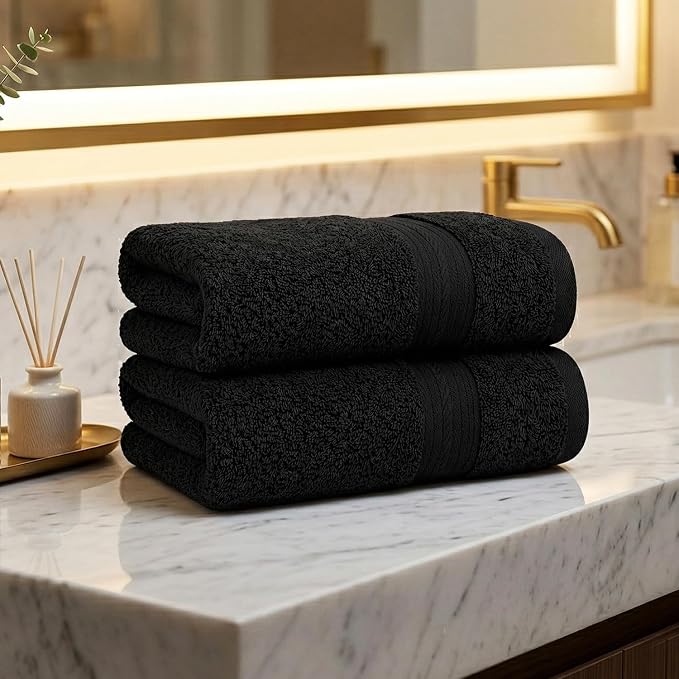 Ample Decor 100% Cotton Hand Towels 18x28 Inches, 600 GSM, Soft & Absorbent - Image 2