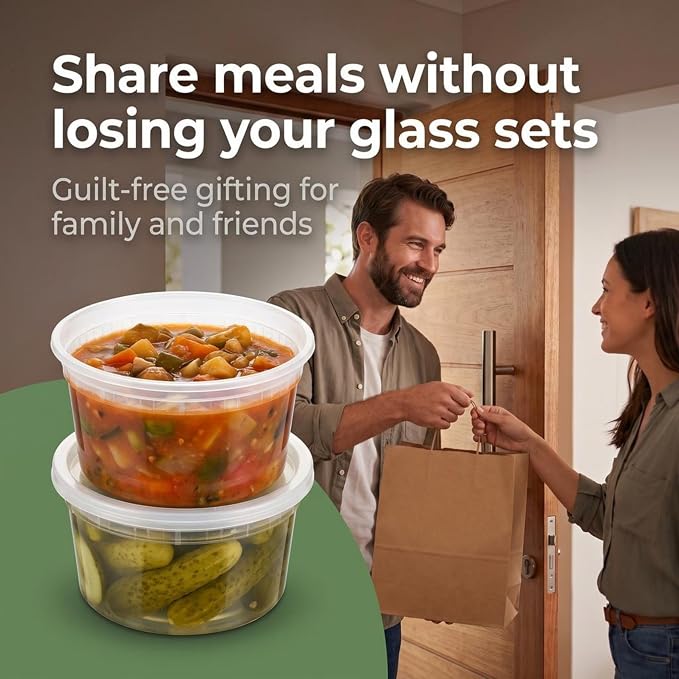 TashiBox 24 Sets Plastic Deli Food Containers - Image 7