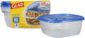 Glad GladWare XL Square Food Storage Containers, 104 Oz, dishwasher-safe by GladTrashFoodStorage