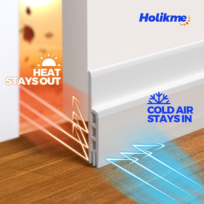 Holikme Door Draft Stopper 2-Pack, Under Door Seal - Image 4