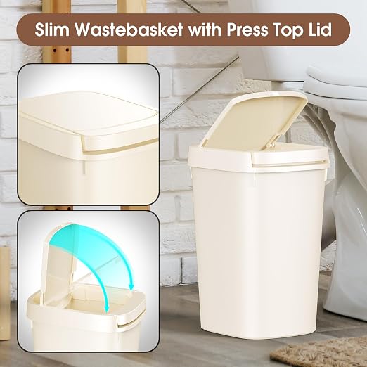 CEROELDA 3 Pack Bathroom Trash Can - Image 4