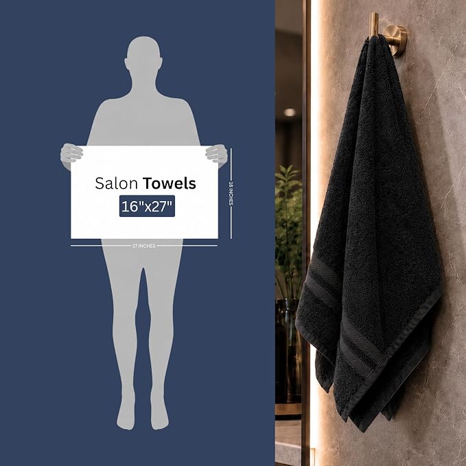 Bulk 72-Pack Professional-Grade Bleach Safe Salon Towels, and Salon Treatments - Image 2