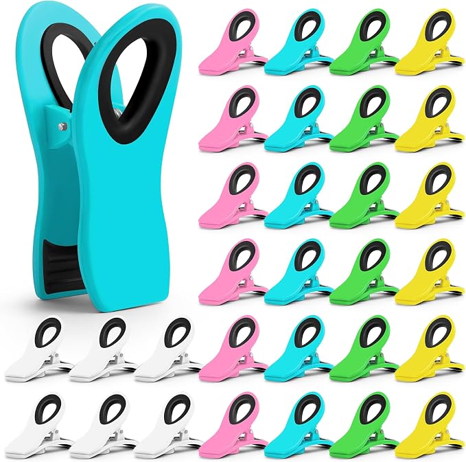 JETMORE 30 Pack Chip Clips Magnetic by Jetmore
