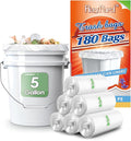 5 Gallon 180 Counts Small Clear Trash Bags Garbage Bags by RayPard, 18-20 Liter by RayPard
