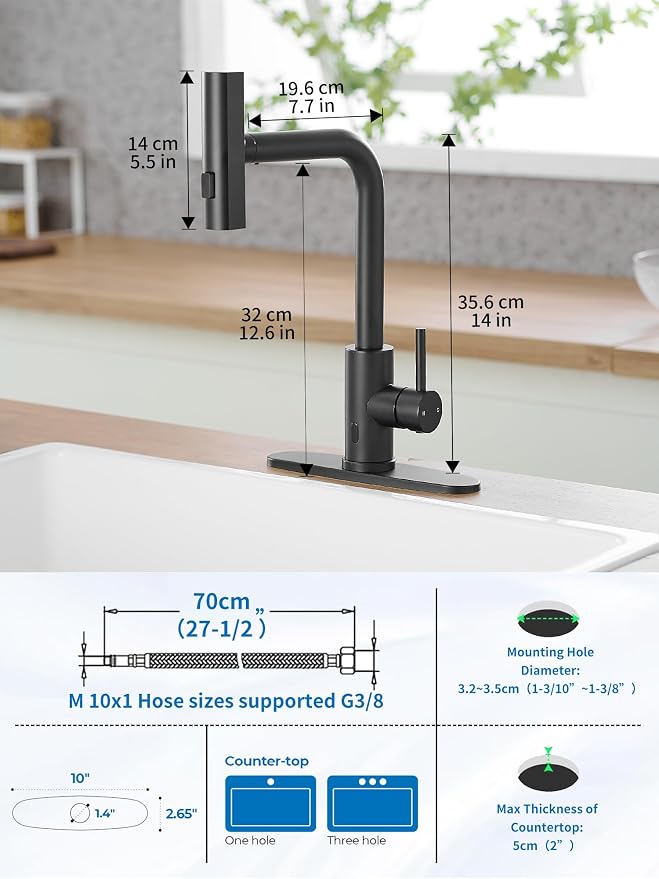 Touchless Black Kitchen Faucets - Image 6