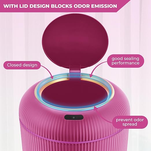 Pukomc Smart Sensor Wastebasket, Convenient and Hygienic Easy to Use | - Image 4