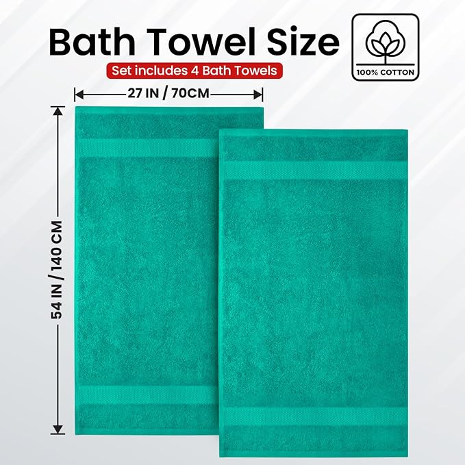 Infinitee Xclusives 100% Ring-Spun Cotton Bath Towels - Image 3