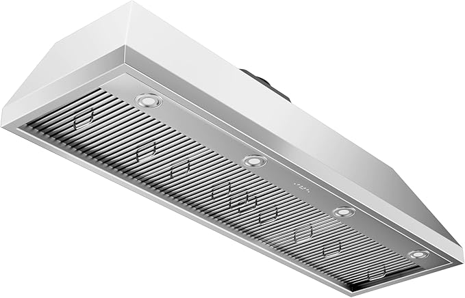 60-inch Range Hood Insert, CT Copper Tailor Built-In Vent Hood Ducted with 4-Speed Fan, 1260 CFM, LED Light, Dishwasher-safe Baffle Filter, in Stainless Steel