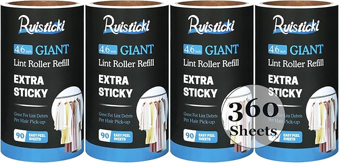 4.6 inch Giant Roller Refill for Evercare All-Purpose Giant Lint Rollers and T by Unknown