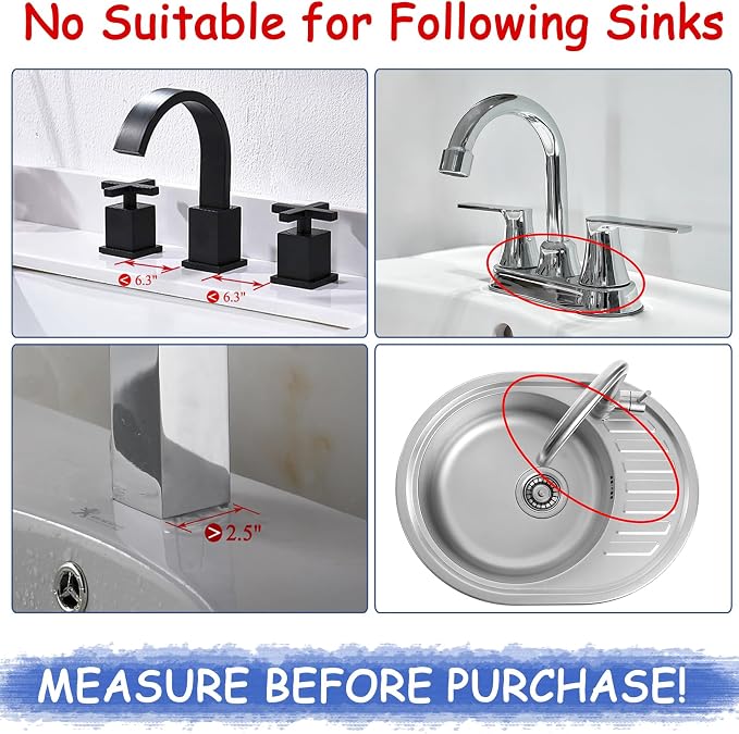 Amerner Kitchen Sink Splash Guard, Silicone Faucet Guard & Draining Mat - Image 6