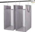 FENTEC Hanging Laundry Hamper，2 Pack Grey Hanging Laundry Basket by Fentec