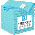 SIFANGKE Microfiber Cleaning Cloth, 12 Pack SkyBlue Cleaning Rags by Unknown