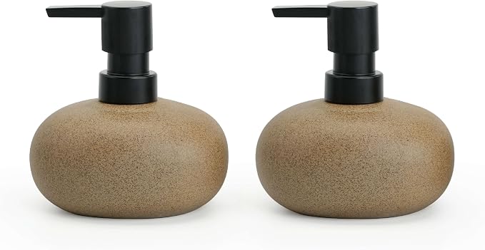 10oz Ceramic Hand Soap Dispenser, Elegant Liquid Soap Dispenser by Unknown