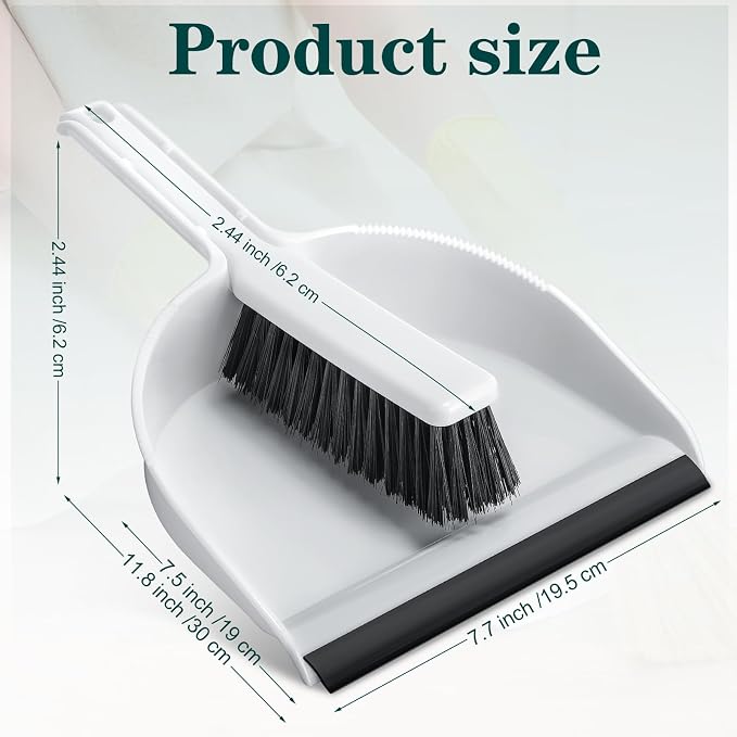 Zubebe 18 Pcs Mini Dustpan and Brush Set, Small Broom and Dustpan Set Small - Image 3
