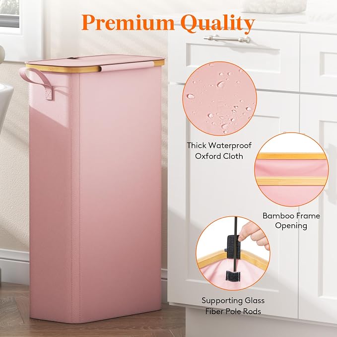 Lifewit 65L Slim Laundry Hamper - Image 7