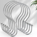 AmazerBath Chrome Shower Curtain Hooks Shower Curtain Rings, Simple Double by AmazerBath