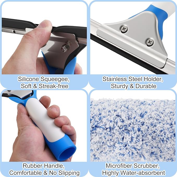 10 Feet Long Squeegee Window Cleaner Tool - Image 4