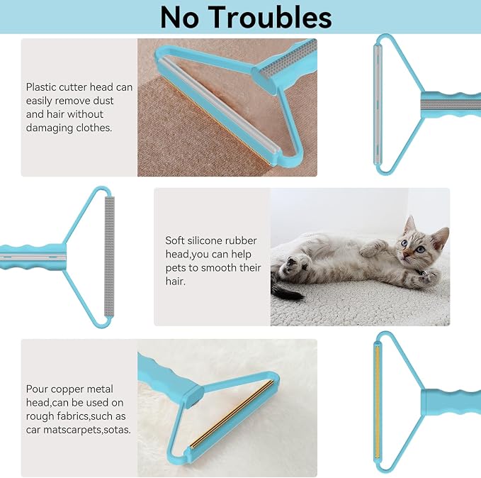 Lint Remover, Pet Hair Remover, Carpet Rake - Image 5