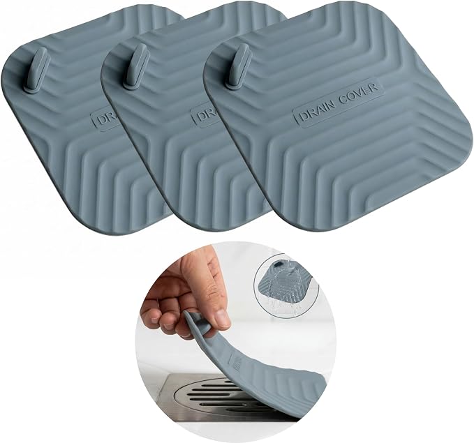 3 Pack 5.9 x 5.9 Bathtub Drain Stopper Covers by Unknown