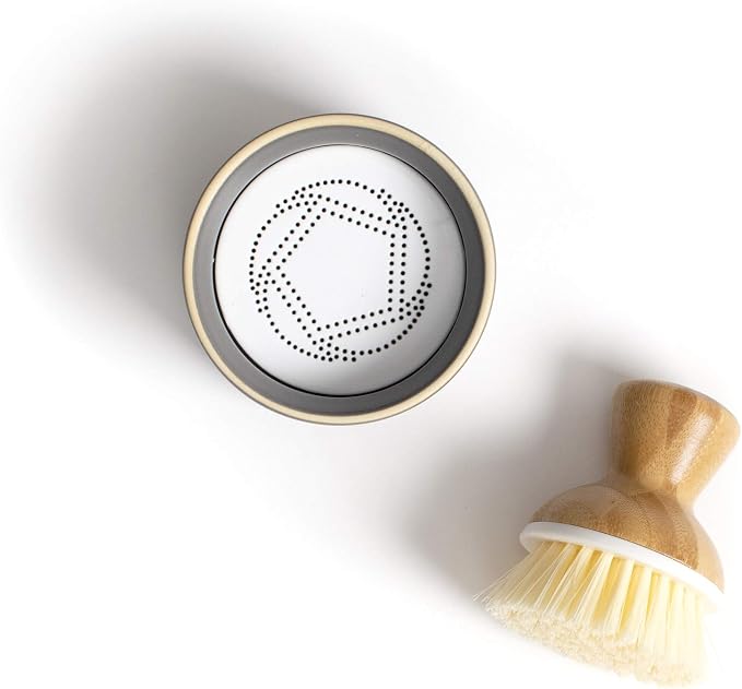 Full Circle Bubbly Palm Brush & Ceramic Soap Dispenser - Image 4