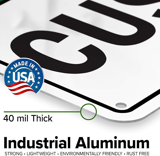 Custom Safety Instructions Sign, Ansi Sign, Osha Compliant, 7x10 Inches, Rust Free .040 Aluminum, Fade Resistant, Made in USA by My Sign Center