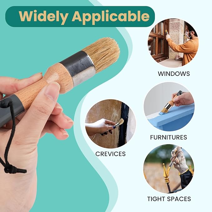 Mister Rui Chalk Wax Paint Brush, Chalk Paint Brushes - Image 2