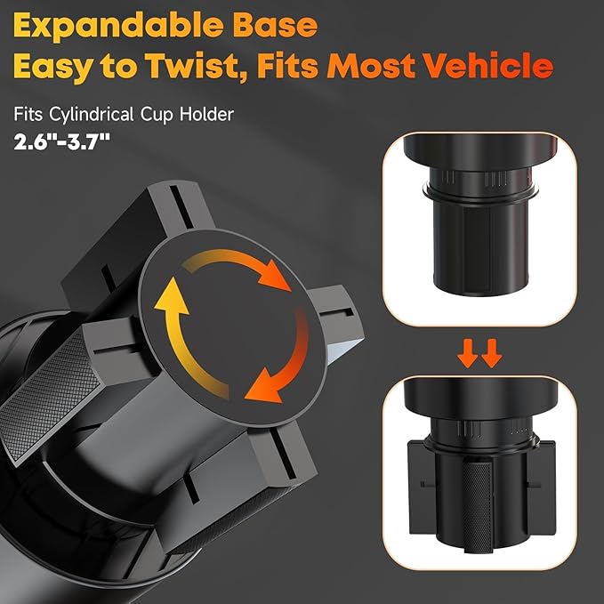 Golf Cart Cup Holder & Propane Heater Holder Universal Adjustable, Fits EZGO, Club Car, Yamaha, Higher Cup Holder for Securely Holds 16 oz Propane Tanks, Golf Cart Heaters & Large Drink Container