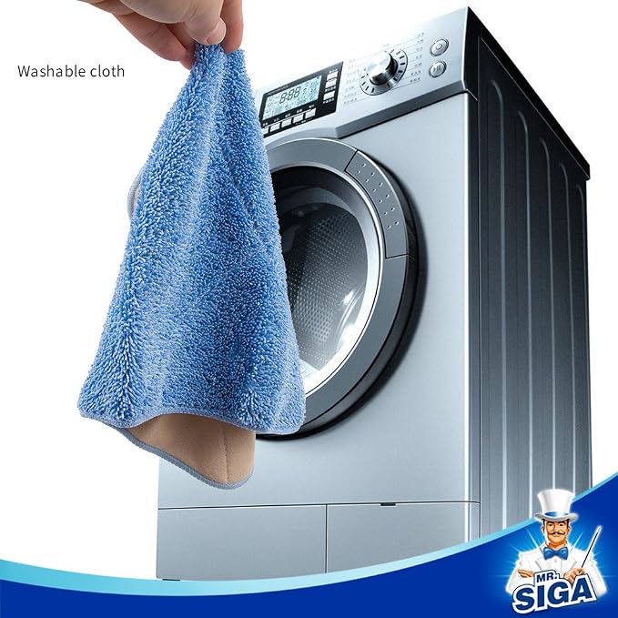 MR.SIGA Professional Microfiber Mop Refills, plush side is great - Image 5