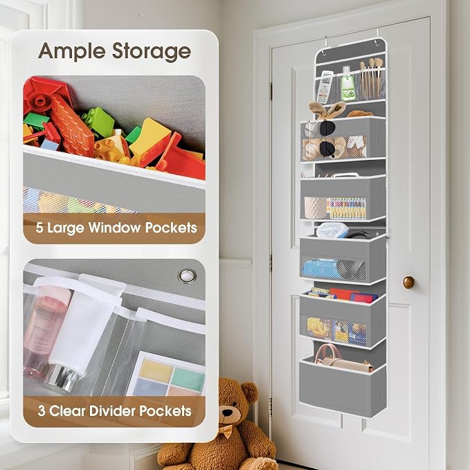 1Pack Over The Door Organizer Large Capacity Hanging Storage Room Organizer - Image 4
