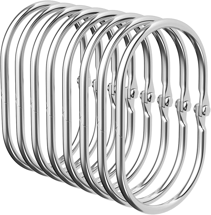 Bathway Chrome Shower Curtain Rings by Bathway