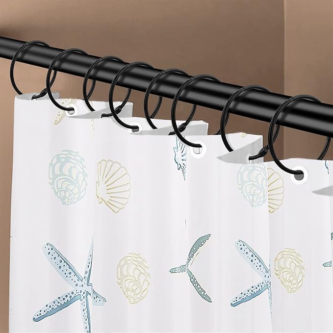 Shower Curtain Hooks Rings, Glide Smoothly Round Shower Rings - Image 2