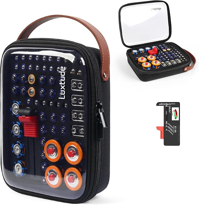 Battery Organizer Storage Case by Luxtude